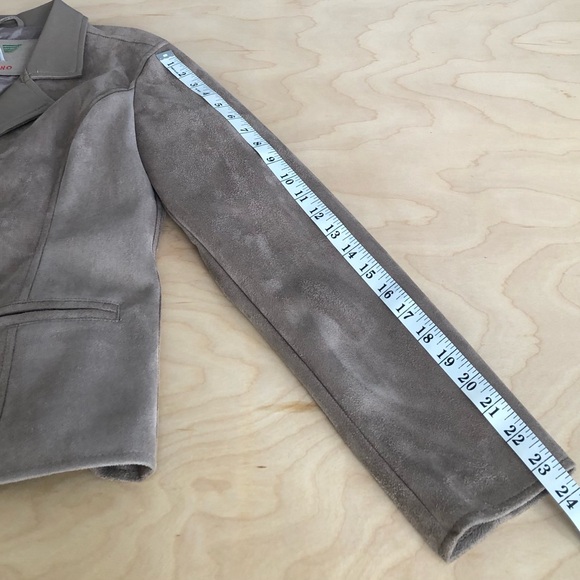 Armani Collection Suede Leather Brown Jacket Outwear Unisex Women Sz M Italy. - Picture 9 of 10